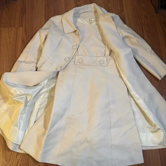 VTG 60’s Emma Domb California White Dress & Coat Set Size S Retro Classic Career - Picture 1 of 16